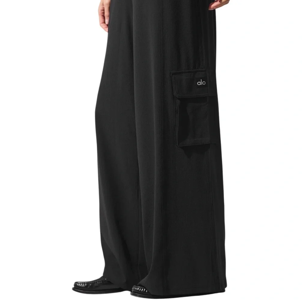 Alo Yoga Dreamscape Cargo Wide Leg Pant Black M